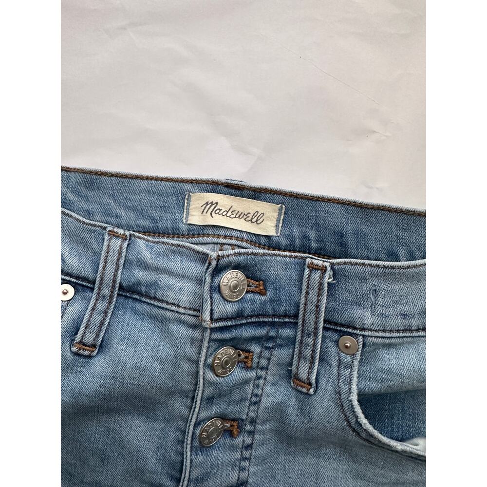 Madewell Cali Denim Boot Cut Jean Button Fly Size 28 - Picture 7 of 8